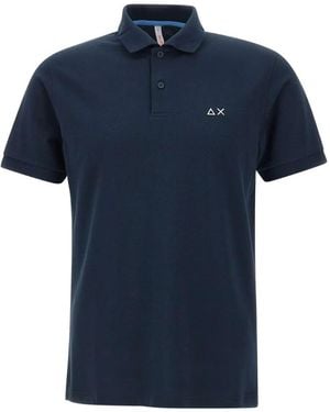 Sun 68 Katoenen Poloshirt - Blauw