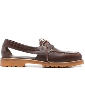 A Kind Of Guise Barolo Cut-Out Boat Shoes - Brown