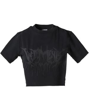Vetements Logo T-Shirt - Black