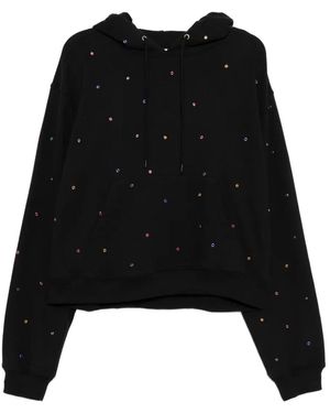 Sky High Farm Studded Hoodie - Black