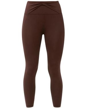 Sweaty Betty All Day Cross-Over Waist Leggings - Brown