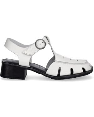 Fly London Buckle-Fastening Cut-Out Sandals - White