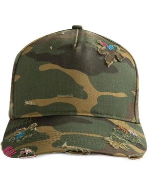 NAHMIAS Gardener Distressed Trucker Hat - Green