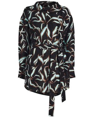 Proenza Schouler Lalia Printed Mini Dress - Black