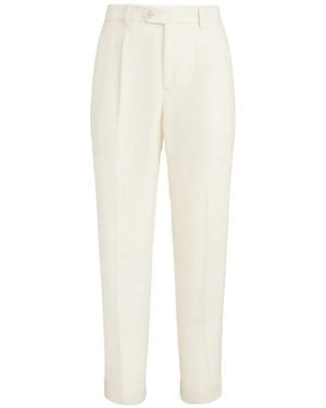 Brunello Cucinelli Pleated Trousers - White