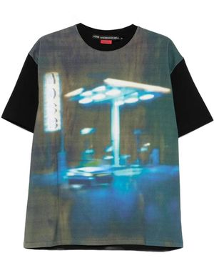 ANDERSSON BELL Gas Station T-Shirt - Blue