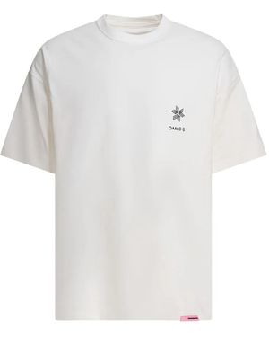 Goldwin T-Shirt Con Logo Oamc - Bianco