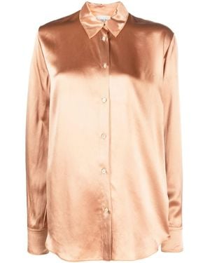 forte_forte Forte_forte Satin Viscose Shirt - Brown