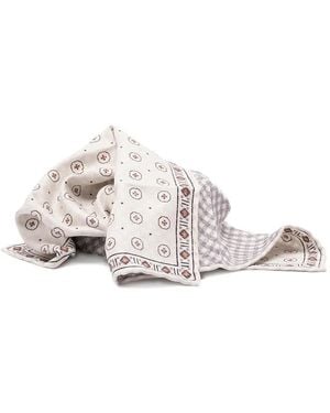 Brunello Cucinelli Printed Silk Scarf - Pink