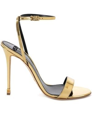 Elisabetta Franchi 105Mm Étoile High-Heeled Sandals - Metallic