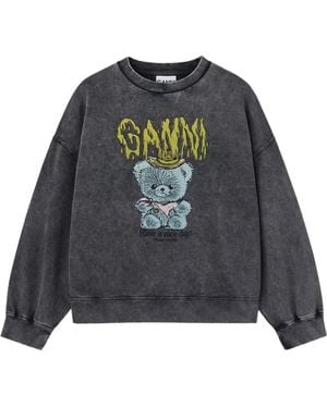 Ganni Vintage Wash Sweatshirt - Grey