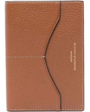 Aspinal of London Hudson Passport Cover - Brown
