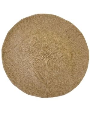Pringle of Scotland Cashmere Beret - Natural