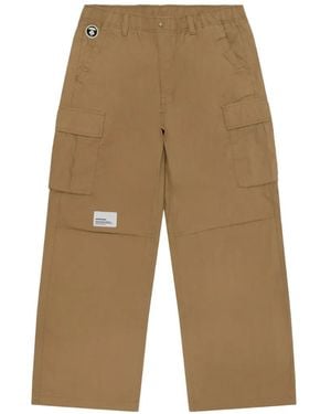 Aape By A Bathing Ape Logo-Patch Cargo Trousers - White