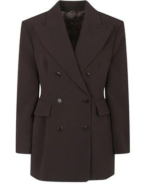 Ermanno Scervino Double-Breasted Pocket Jacket - Black