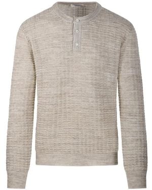 Roberto Collina Buttoned Knitted Jumper - White