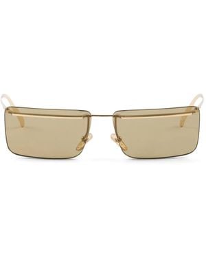 Prada Rectangle-Frame Sunglasses - Natural