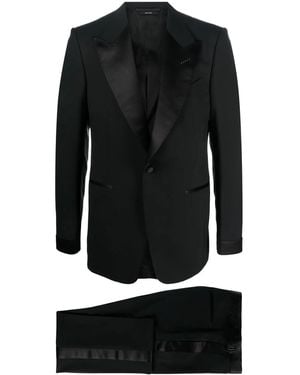 Tom Ford Wool Tailored Suit - Black