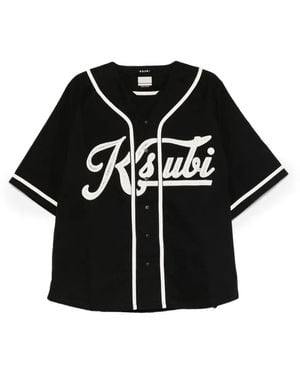 Ksubi Outfield Ss Button Logo T-Shirt - Black