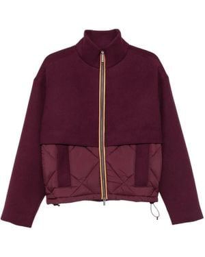 K-Way Veste Mandie Matelassée À Empiècements - Violet