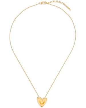 Missoma Puffy Heart Halsketting Met Hanger - Wit