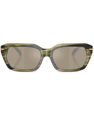 Michael Kors Lake Tahoe Geometric-Frame Sunglasses - Gray