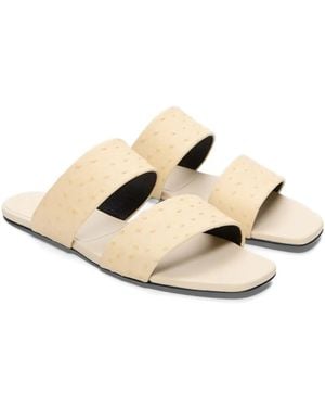 Loulou de Saison Jako Textured-Effect Straps Sandals - Natural