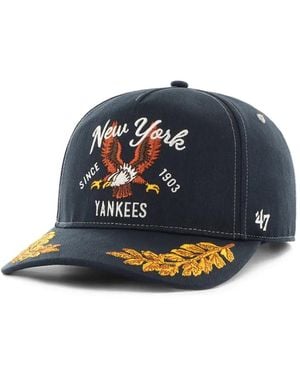 '47 X New York Yankees Embroidered-Logo Cap - Blue