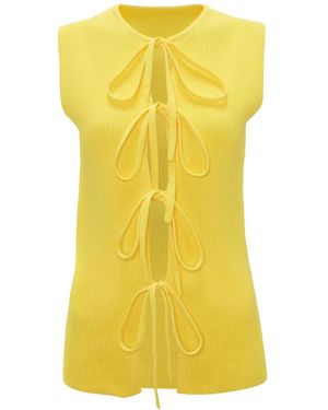 JW Anderson リブニット トップ - イエロー