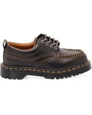 Dr. Martens Whipstitch-Trim Derby Shoes - Brown