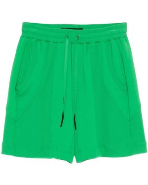 Notrainproof Drawstring-Waist Track Shorts - Green