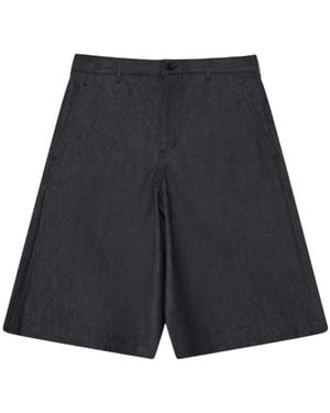 Comme des Garçons Tailored Denim Shorts - Blue