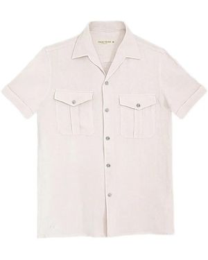 True Tribe Linen Short-Sleeve Shirt - Pink