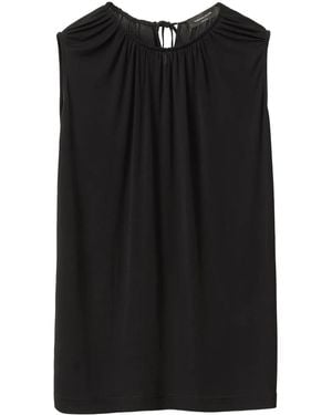 Fabiana Filippi Draped Tank Top - Black