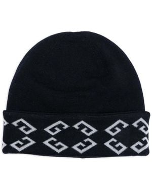 Givenchy Beanie Mit Geometrischem Motiv - Blau