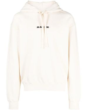 Jil Sander ロゴ パーカー - ホワイト