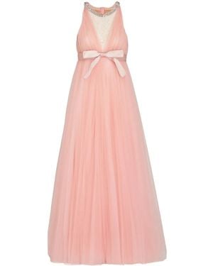 Giambattista Valli Long Tulle Dress - Pink
