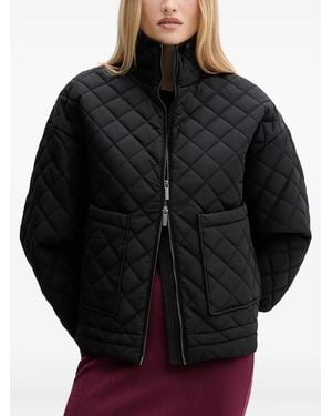 ARMANI EXCHANGE キルティング ジャケット - ブラック