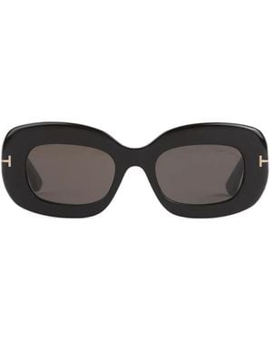 Tom Ford Oval-Frame Sunglasses - Black