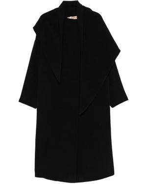 N°21 Abrigo Con Botones - Negro