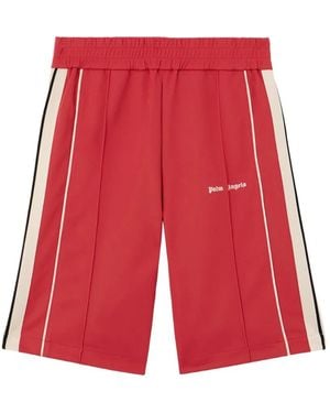 Palm Angels Logo Track Shorts - Red