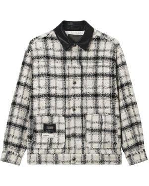 Musium Div. Check-Pattern Jacket - Gray