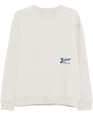 Barbour Blythe Sweatshirt Mit Logo - Weiß