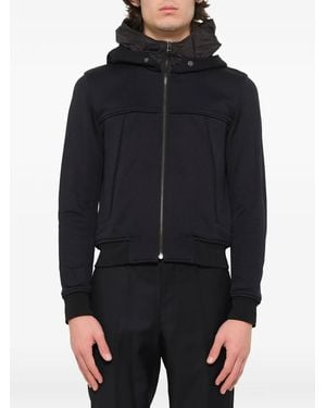 WOOYOUNGMI Hooded Zip-Up Jacket - Blue