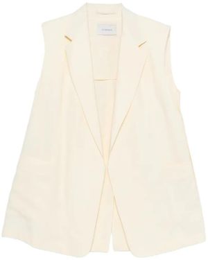 Sportmax Spxmaggio Oversized Gilet - White