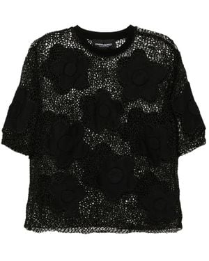 Cynthia Rowley Ibiza Crochet Top - Black