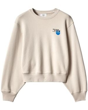 Maison Kitsuné Fortune Fox Cotton Sweatshirt - Natural