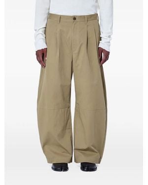 Comme des Garçons Pleated Wide-Leg Trousers - Natural