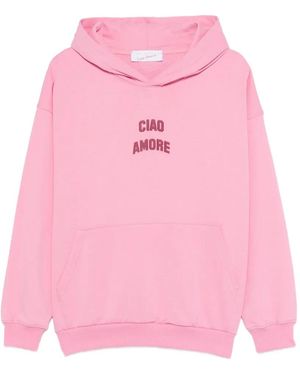 Giada Benincasa Cotton Hoodie - Pink