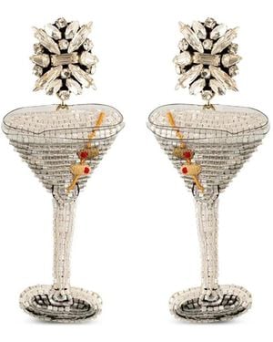 Mignonne Gavigan Crystal-Embellished Earrings - White